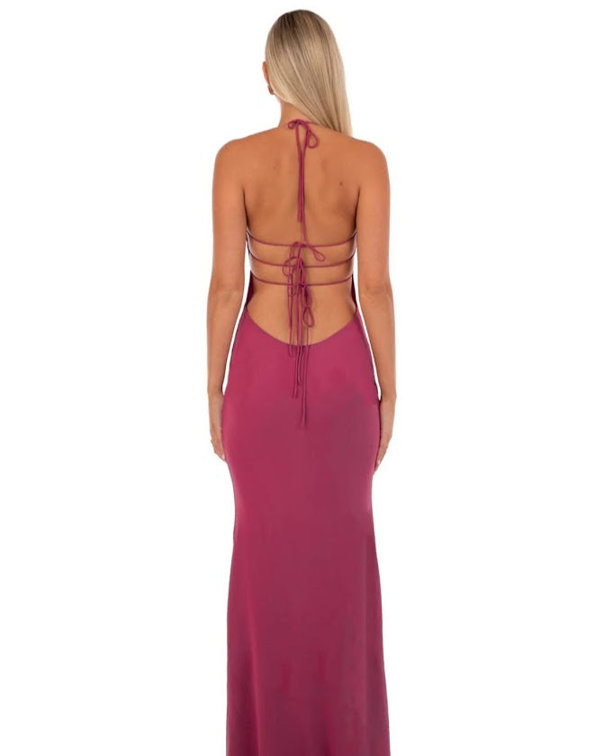 Delilah Maxi Dress | Wine