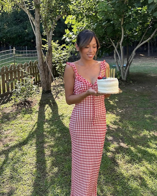 Heidi Dress | Rouge Gingham