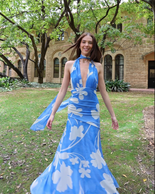 For Sale: By Nicole FIesta Halter Dress