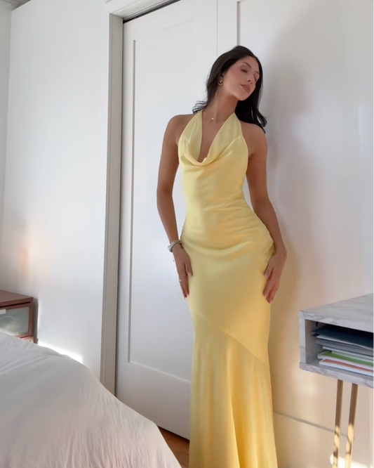 Lavish Lifestyle Halter Dress