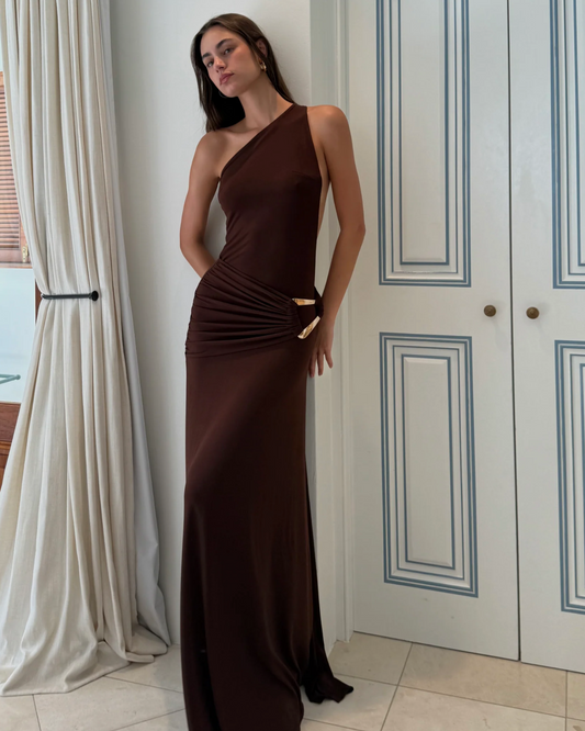 Gaia Gown | Brown (XS)