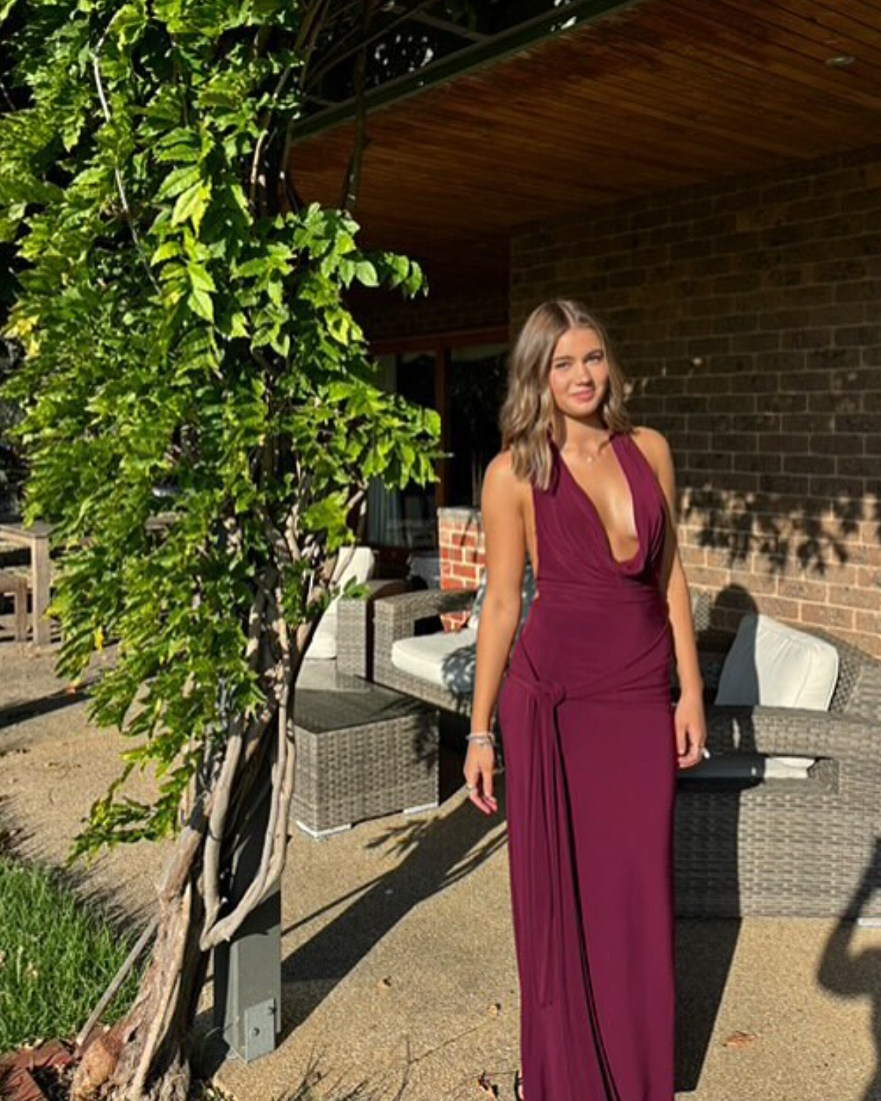 Nadia Dress | Burgundy