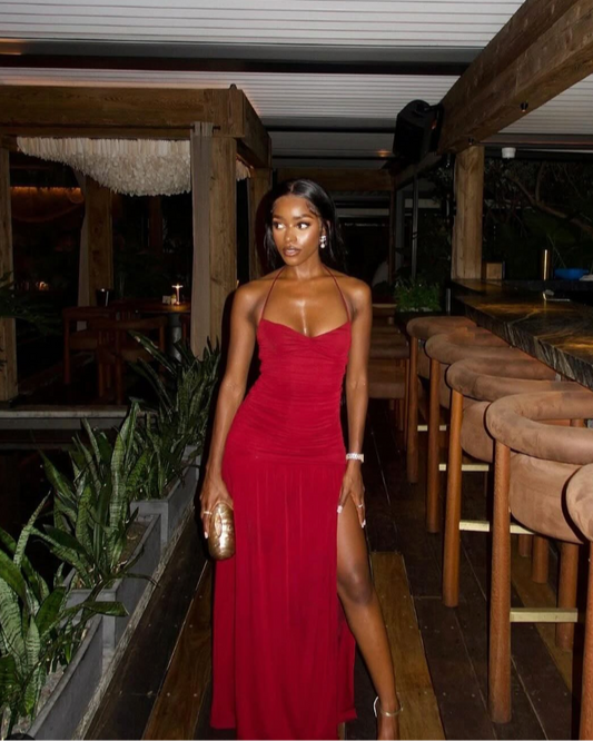 Sweet Skies Dress | Burgundy