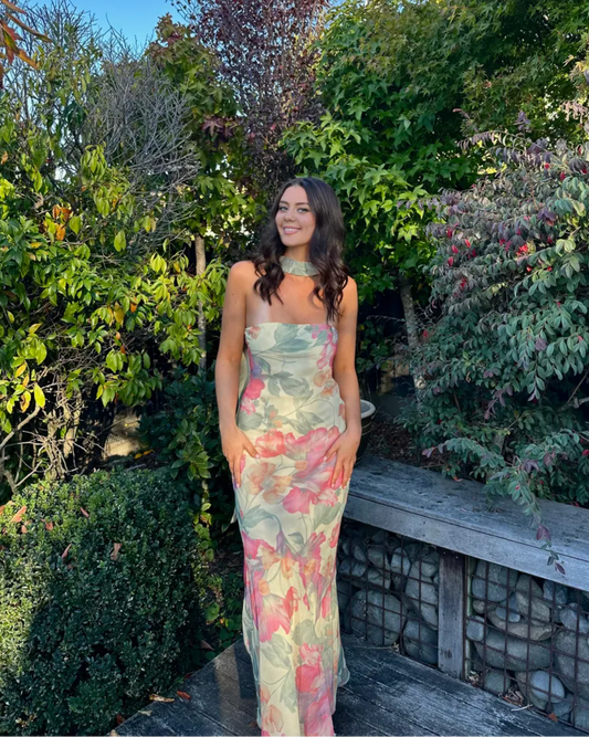 Under The Pagoda Dress | Yellow Peony