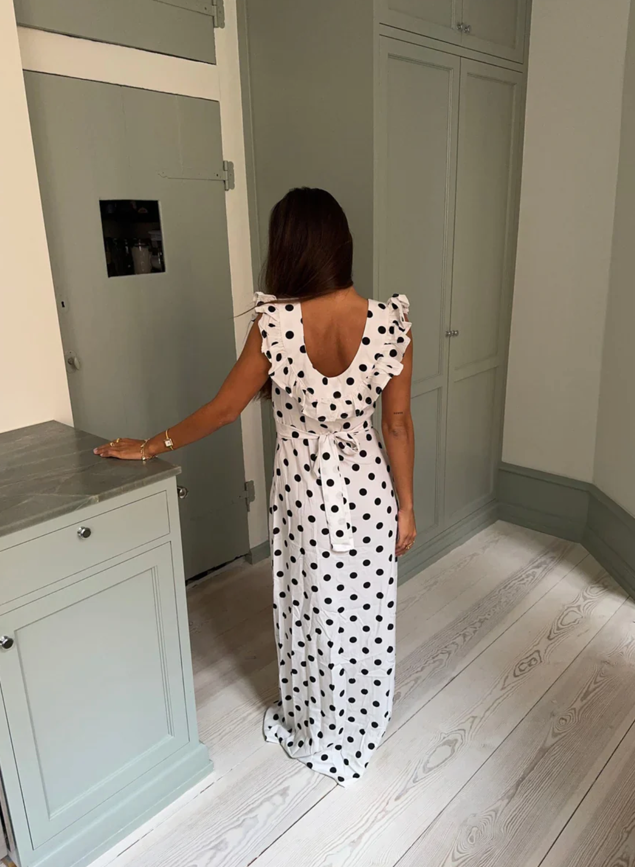 Luna Dress | Black & White