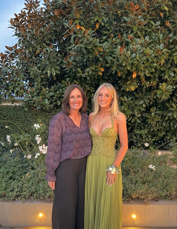 Style Rotate customer @emmallamberton wearing Gaia Dress | Green