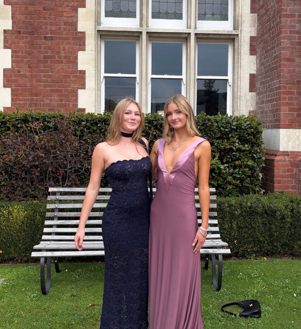 Style Rotate customer @clare.flatman wearing Rosa Gown | Mauve