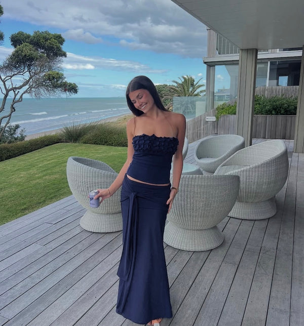 Style Rotate customer @lily.mcsweeney wearing Jude Set | Navy