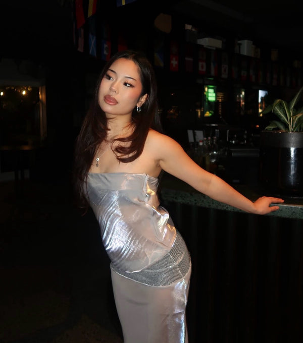 Style Rotate customer @askatsuchiya wearing Melt Mid Dress | Moonwater