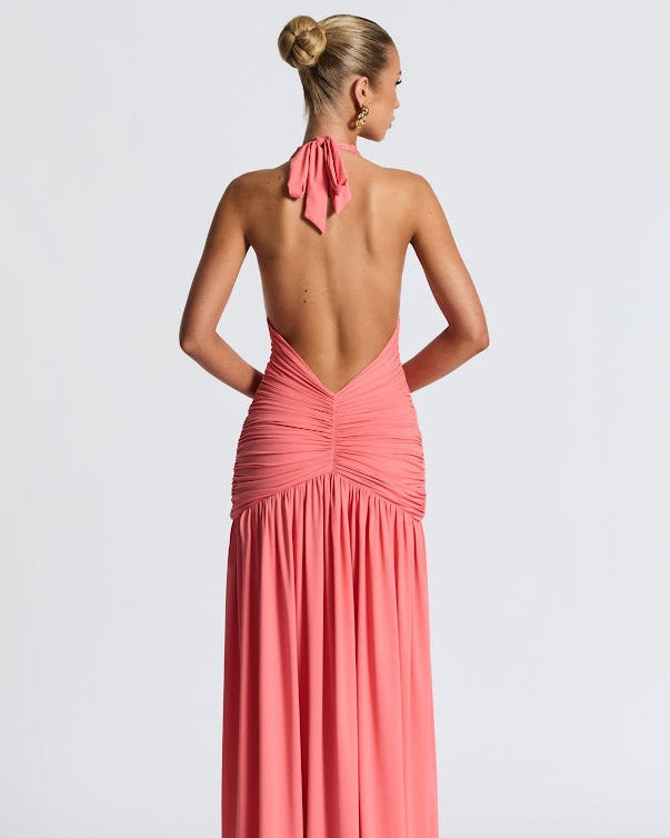 Melania Dress | Coral