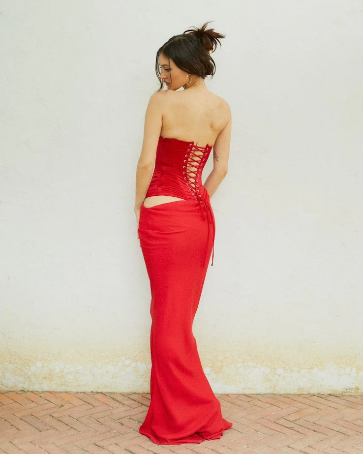 Clara Dress | Red (XS) Style Rotate NZ Clara Dress | Red (XS) Style Rotate NZ