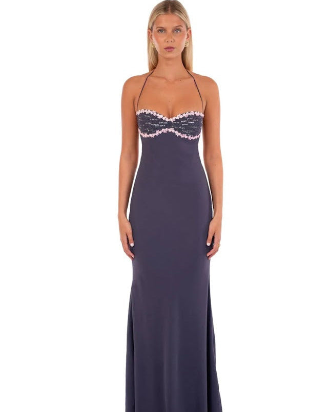 Delilah Maxi Dress | Midnight