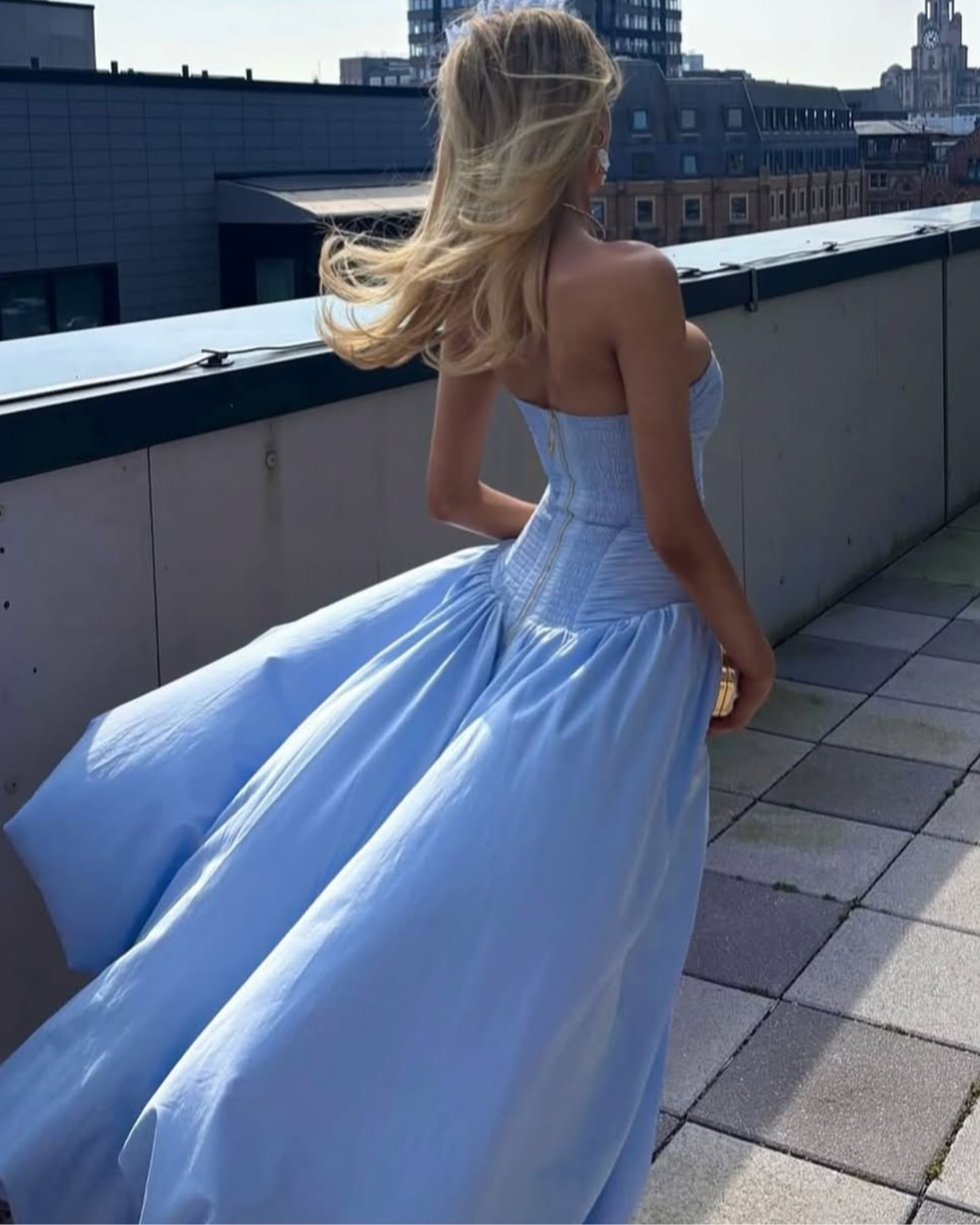 Violette Bubble Hem Maxi Dress